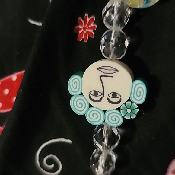 FUN necklace ladies hearts beads women unique eccentric - Picture 9 of 10